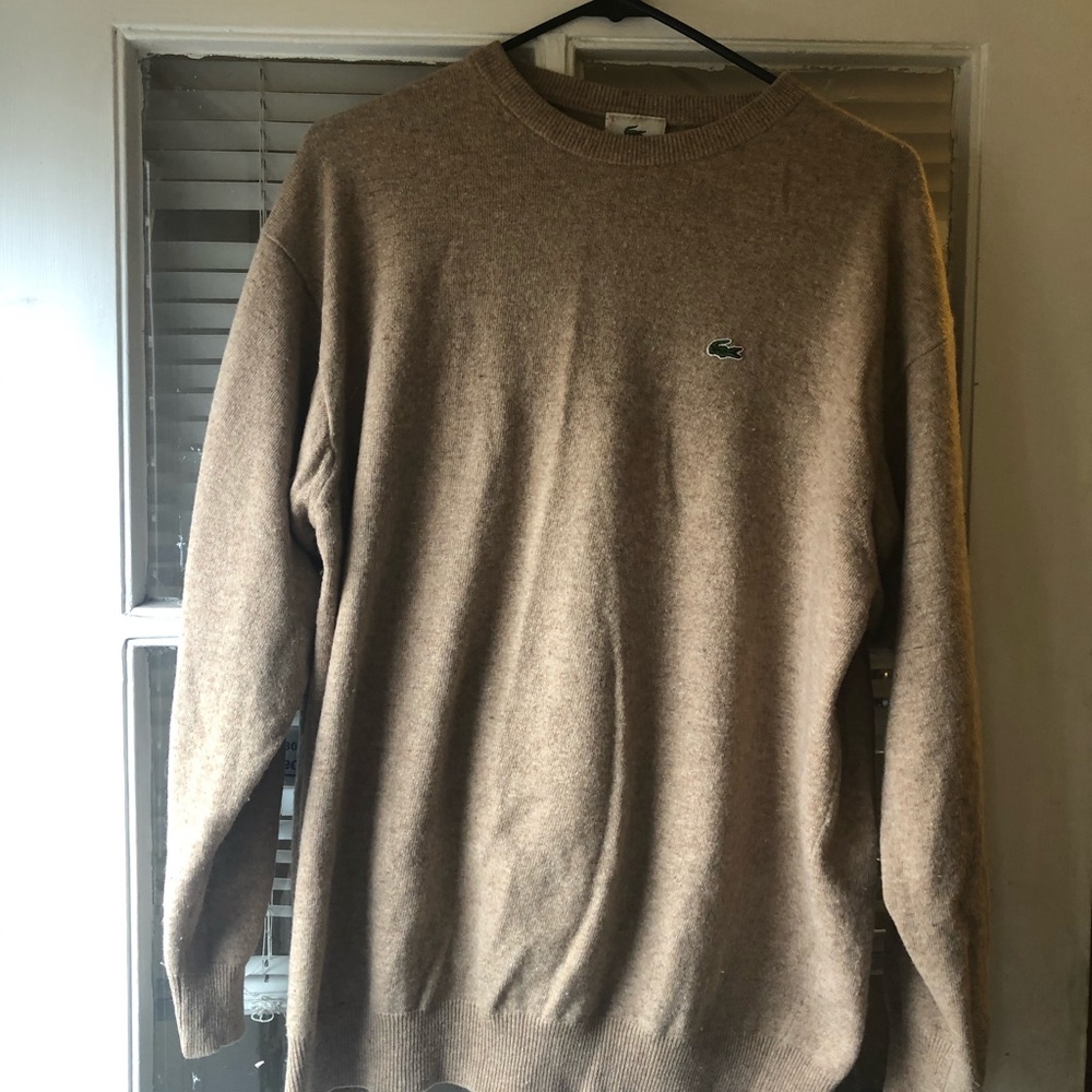 Lacoste Men's Sweater Sz6. XL- Cotton/Cashmere